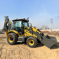 Tracteur sous-compact CE EPA Euro 5 avec tondeuse chargeuse et pelleteuse rétrocaveuse chinoise