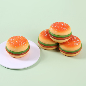 Juguete Antiestrés Creativo de Hamburguesa sin Comprimir, Nuevo y Único, Mini Juguete Divertido para Moldear, Juguete de Hamburguesa de Simulación - Product Image 5