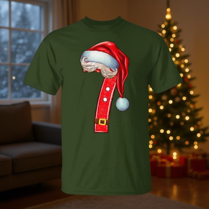 Camiseta navideña a juego para parejas con diseño de 7 y 6 elfos de Santa Claus. - Product Image 3