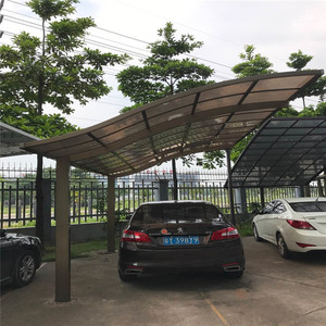 Abri de voiture en métal avec toit en verre pour jardin extérieur, <span class=keywords><strong>garage</strong></span>, port, stockage, carport, élégant en aluminium - Product Image 3