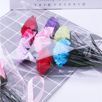 Emballage en plastique de fleur fraîche directe d'usine, sac de fleur séchée transparente sans impression, manchon de fleur