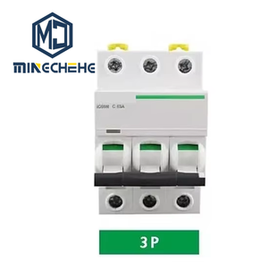Disjoncteur miniature haute performance série IC65N 4P 16A courbe C MCB pour système de distribution d'énergie industrielle triphasé - Product Image 1