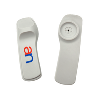 Étiquette de sécurité antivol imprimable avec logo, boucle de sécurité EAS AM, étiquette de sécurité pour vêtements, étiquette RFID dure 58 kHz avec alarme intégrée pour couverture