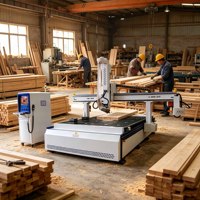 Máquina CNC de 4 Ejes M-shine 2030 Eficiente con Cambio de Herramienta Automático, Router CNC Profesional para Trabajar Madera, PVC y MDF