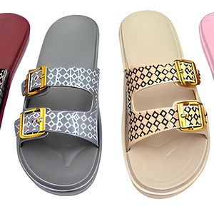 [Babouche] Usine de Chaussons** Claquettes Femme à Double Boucle en EVA Fabricant Direct Chappal Selipar Vente en Gros Afrique Commande FCL - Product Image 6