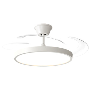 Invisible Blade Fan <b>Light</b> Led Flush Mount <b>Ceiling</b> Fan With <b>Light</b> For Bedroom Inverter Model - Product Image 4