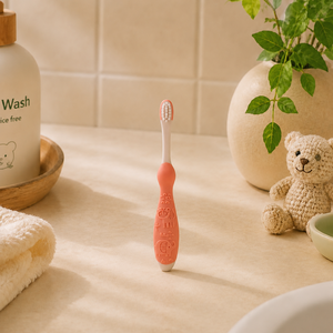 Juego de vasos para cepillos de dientes de PP, TPE y nailon de venta directa, productos reciclables para el baño del bebé, para limpiar los dientes y prevenir enfermedades de las encías. - Product Image 3