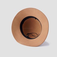 Sombrero de cubo de fieltro de lana 100% de alta calidad personalizado para mujer, sombrero de campana de iglesia Fedora de lana cálido de invierno de cúpula sólida Vintage