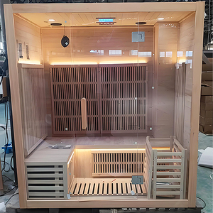 ห้องซาวน่า 1 2 3 4 6 8 10 คน สำหรับหนึ่ง สอง สาม สี่ หก แปด สิบ คน ซาวน่าอบไอน้ำแบบดั้งเดิมในร่ม - Product Image 3