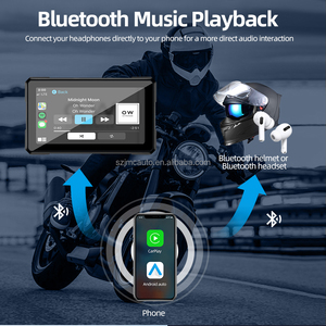 Jmc 5.6inch không dây Carplay Android tự động chống thấm nước Xe Máy hiển thị BT cuộc gọi Google bản đồ - Product Image 4
