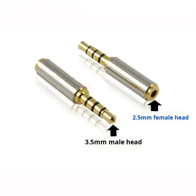 Factory Direct Sales New 2.5mm to 3.5mm Headphone Audio Adapter 2.5 Male to 3.5 Female Converter
