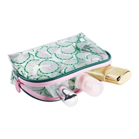 Trousse de Voyage Personnalisée Été Scintillante Fruits – Sacs de Maquillage Cosmétiques Beauté à Marque Privée, Pochette Zippée PVC de Haute Qualité