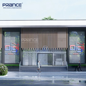 PRANCE Mur-rideau moderne en alliage d'aluminium - Façade ignifuge, écologique et imperméable pour bâtiments commerciaux et résidentiels - Product Image 2