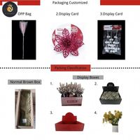 Meilleures ventes et haute qualité Sprays de décoration d'arbre Sprays floraux de Noël à paillettes décor 78537 pics de Noël à paillettes artificielles
