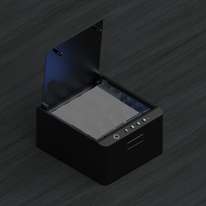 Coffre-fort de luxe en acier pour la maison et le bureau avec verrouillage biométrique/clavier/clé de secours - Product Image 5