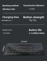 Clavier sans fil ultra-fin 101 touches 2026 pour tablette externe, iPad, ordinateur portable, usage bureautique sur ordinateur de bureau 8