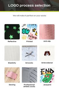 남여 공용 맞춤 스포츠 남성용 압축 면 양말 디자이너 수 놓은 테니스 운동 로고 가을 실행 발목 승무원 편지 - Product Image 6