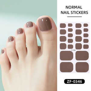 Autocollants pour ongles d'orteil les plus vendus avec adhésif arrière européen, autocollants pour ongles en <span class=keywords><strong>film</strong></span> <span class=keywords><strong>de</strong></span> vernis à ongles <span class=keywords><strong>de</strong></span> couleur pure - Product Image 4