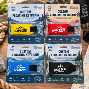 Porte-clés flottant en néoprène personnalisé par sublimation pour la navigation de plaisance, le kayak, la planche à pagaie, la voile, les sports nautiques, fabrication OEM ODM - Product Image 2