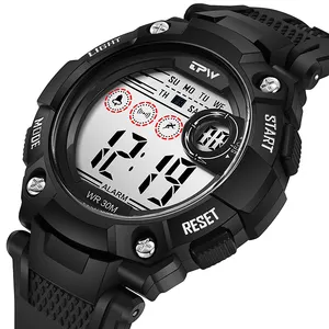 Top Kwaliteit Digitale Mannen Sport Horloge Promotionele Waterdichte Digitale Horloge Mode Elektronische Horloge Stop Horloge