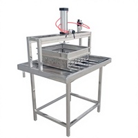 Presse à fromage et tofu pneumatique monocylindre, machine à tofu, facile à utiliser, 220V/50Hz, 165KG, utilisation en ligne laitière