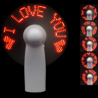 Düğün Promosyonu Mini LED Fan Özel Hediye Taşınabilir Özel Logo Metin Flaş Ekranlı El Tipi Elektrikli Fan Etkinlik Partisi İçin