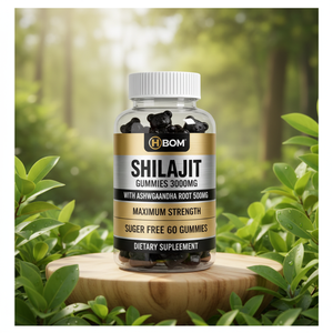 Gomitas de Shilajit para la Salud Biológica, <span class=keywords><strong>Aceite</strong></span> de Semillas Negras, Ashwagandha, Vitamina C, D3, Gomitas con Extracto de Shilajit - Product Image 4