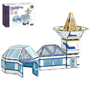 Jinxin Nouveauté : Blocs <span class=keywords><strong>de</strong></span> <span class=keywords><strong>Construction</strong></span> Magnétiques pour Enfants, Base Spatiale, Jouet Éducatif pour 3-6 Ans - Product Image 1