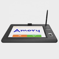 Pad de Signature LCD pour écriture à la main, 10.1 pouces, avec stylet, lecteur de cartes d'empreinte digitale