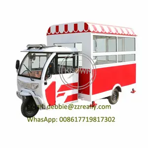 2022 Spain Churros Cart Food Vending Cart Large Food Carts / Mobile Food Trailer with fryer