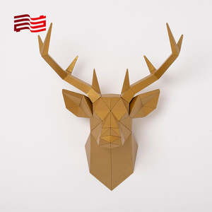 Estatua decorativa <span class=keywords><strong>de</strong></span> busto <span class=keywords><strong>de</strong></span> Buck, estatua <span class=keywords><strong>de</strong></span> Animal, águila, Tigre, caballo, cabeza <span class=keywords><strong>de</strong></span> ciervo, escultura para <span class=keywords><strong>caza</strong></span>, cabina, decoración, arte <span class=keywords><strong>de</strong></span> Vida Silvestre, regalo <span class=keywords><strong>de</strong></span> exhibición para el hogar - Product Image 2