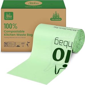 100% <b>Compostable</b> 33 Gallon Extra Thick 1.1 Mil 20 Count Extra Large Lawn Leaf Trash <b>Bags</b> Biodegradable Household Products - Product Image 4