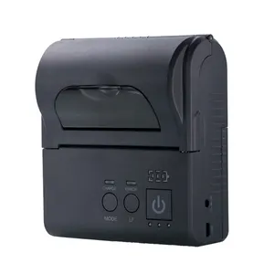 Impressora de recibos portátil térmica para viagens, impressora portátil de 80mm para impressão de pedidos de cozinha, 203 dpi