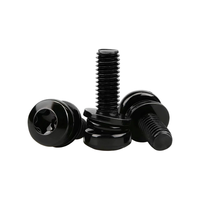 Vis Torx anti-effraction de grade 8.8, tête cylindrique, plaquées zinc-nickel, avec rondelle plate à ressort, M3M4M5M6M8