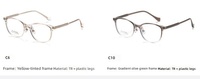 Monture de lunettes optiques carrées marron en TR90 avec branches en acétate, légères, à monture complète, pour hommes et femmes, personnalisables OEM