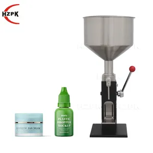 HZPK A03 machine de remplissage liquide petite bouteille de 10ml 50ml parfum eau piston machine de remplissage petite