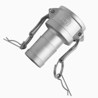 Raccord rapide Camlock en acier inoxydable type D à filetage femelle avec levier de verrouillage pour transfert d'huile classe 150