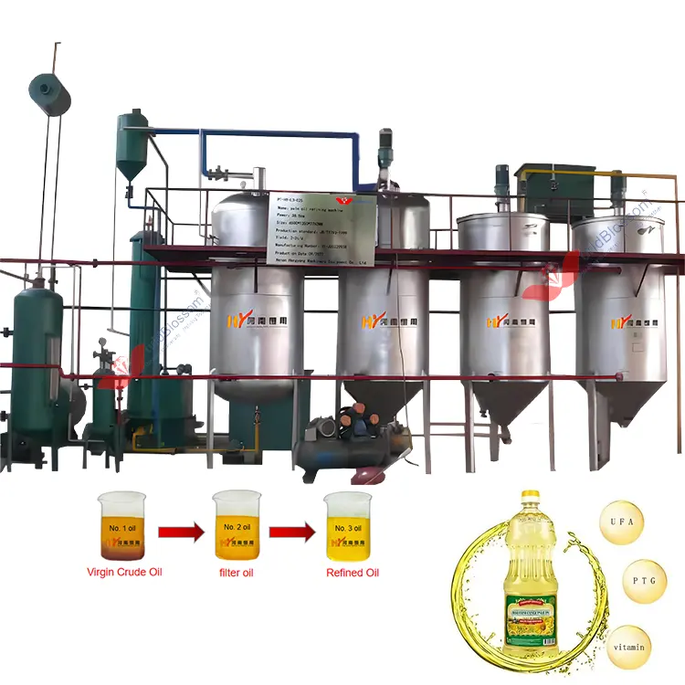 Usine continue de raffinerie de pétrole raffinant l'huile utilisée pour baser l'équipement d'huile