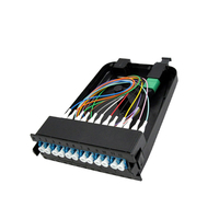 Boîtier de montage en rack universel haute densité MTP MPO Cassette MPO vers LC Panneau de brassage 4 ports 1U 19 pouces 24F 36F 48F 72F 96F 144F
