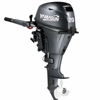 Moteur hors-bord YAMASUN en gros pour bateau, 20 CV, 4 temps, démarrage électrique, arbre long, télécommande