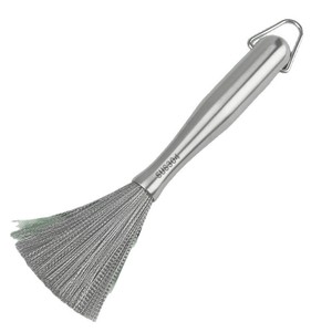 Stainless Steel Pot Scrubber Long Handle Dense Bristles Kitchen Cleaning Brush 304 Material Non Scratch - Product Image 2