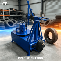 Machine de recyclage pour la découpe des flancs des pneus usagés de voitures et camions - Équipement de découpe de pneus usagés - Prix