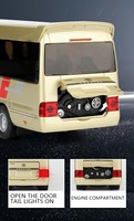 Modelo de Vehículo de Construcción de Aleación Fundida a Presión a Escala 1/32 con Puertas Abribles, Función de Retroceso y Efectos de Luz
