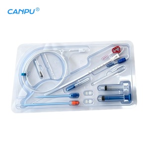 <span class=keywords><strong>Kit</strong></span> de cathéter d'hémodialyse jetable stérile en <span class=keywords><strong>plastique</strong></span> médical CANPU HD-KIT01 pour la purification du sang et l'accès vasculaire - Product Image 2