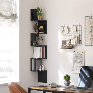 Étagère murale étroite à 6 niveaux en bois moderne pour la maison, le bureau, le salon, la chambre à coucher, la <span class=keywords><strong>cuisine</strong></span> - Product Image 1