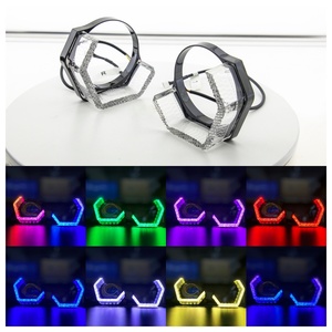 Offerta Speciale: Lampadine Auto Angel Eye da 3 e 2,5 Pollici, Luci Diurne Multicolore WRGB, 12V, per Modifica Fari - Product Image 6