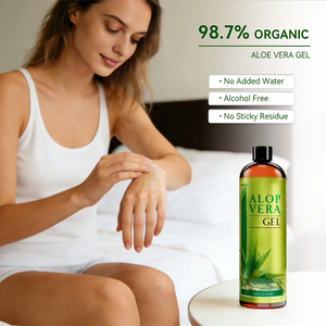 Gel de <span class=keywords><strong>Aloe</strong></span> <span class=keywords><strong>Vera</strong></span> Orgánico <span class=keywords><strong>para</strong></span> Hidratar la Piel, Aliviar Quemaduras Solares y Nutrir el Cabello con Curación Natural y Cuidado Botánico Suave - Product Image 2