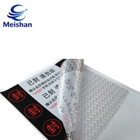 Étiquettes adhésives frontales Meishan imprimées en couleur, sans résidus, en coton EVA, écologiques, durables, autocollants pour verre, personnalisation en petites séries