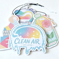Cadeau promotionnel, accessoires de voiture, échantillon gratuit, désodorisants de voiture en papier suspendus, forme personnalisée, désodorisants de voiture pour le detailing automobile