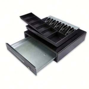 Caja Registradora con Caja Fuerte para 4 Billetes y 8 Monedas, Cajón de Efectivo Electrónico para Supermercado - Product Image 4